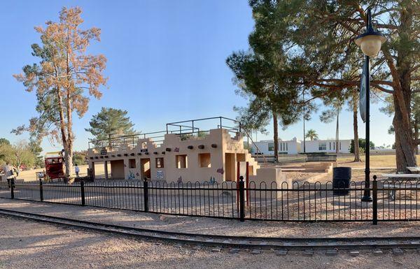 Playground with a Western Theme.  Dec 2020