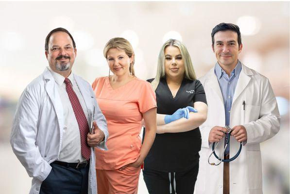 Our multi-disciplinary team of certified wound care physicians and nurses.