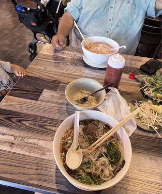 Large Brisket Pho and Large Chicken Pho