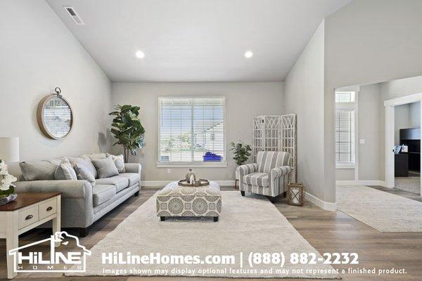 HiLine Homes of Yakima Model Home Plan 2248 Great Room.