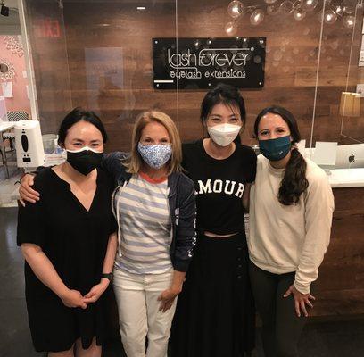 Katie Couric & daughter Ellie Monahan visit Lash Forever Eyelash Extensions before Ellie's wedding