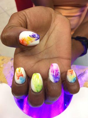 Watercolor Nails