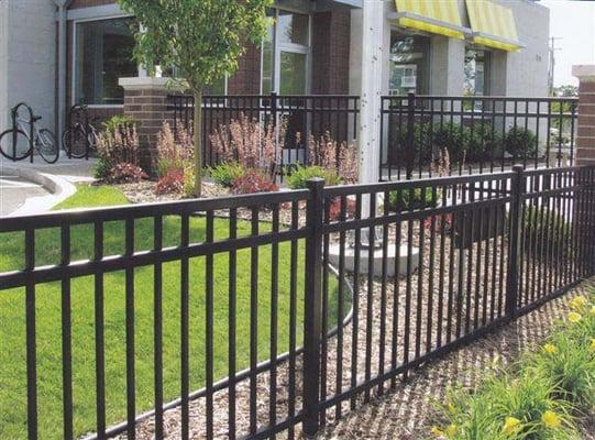 Ornamental Steel or Aluminum Fence gives you look of wrought iron at nearly have the price!