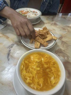 Egg Drop Soup,Small Wonton Soup