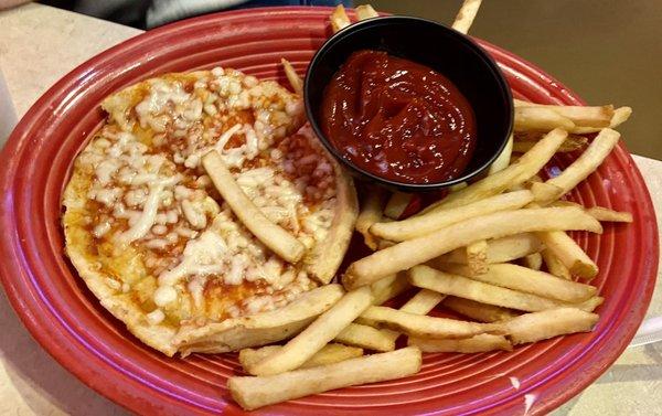 Kids Cheese Pizza with Fries