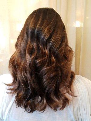 Subtle brunette balayage by Ally Markowski