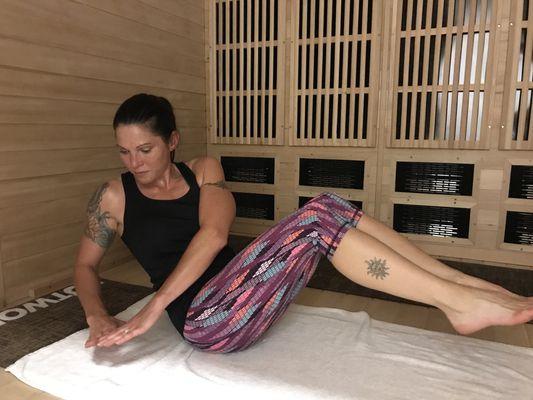 Yoga or Pilates in the Hotworx Sauna