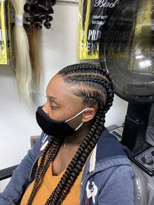 Feed in braids