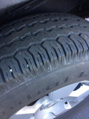 Here are the tires that need to be replaced in less than 3000 miles.