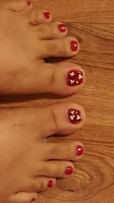 Toes!!! Cherry Blossoms!! Love!!