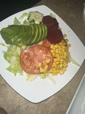 Salad and Avocado