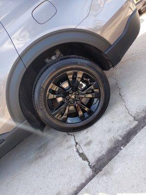 Powder coated rims