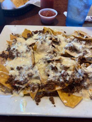 Nachos with ground beef!