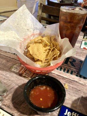 Chips & hot sauce!