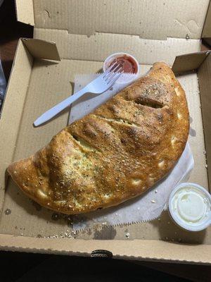 Medium Deluxe Calzone.