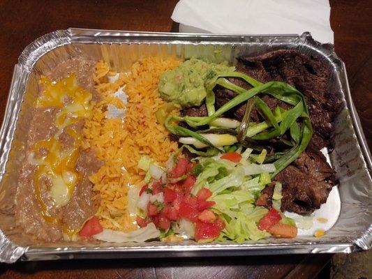 Carne Asada with Refried Beans