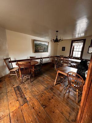 Upstairs dining area