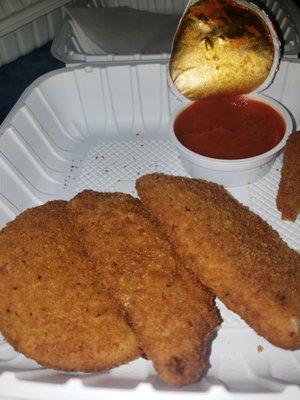 Mozzarella sticks,  New to me but they are amazing!