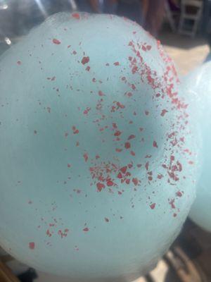 Blue Raspberry with popping cherry candy