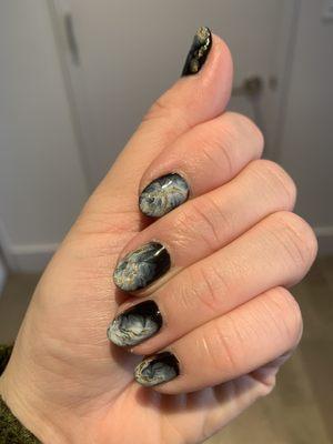 custom gel nail art