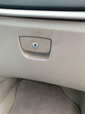 Dirty glovebox handle