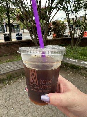 Iced coffee (new vendor quite good)