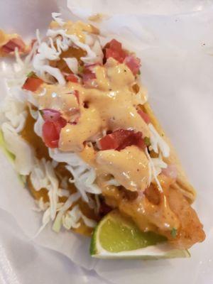 $1.25 Taco Tuesday, Taco de Pescado.