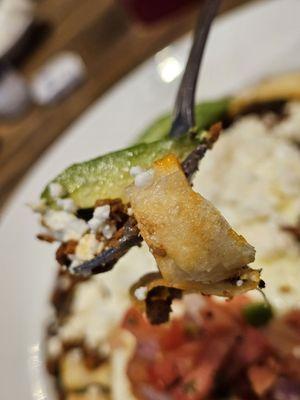 Close-up of the Huevos Rancheros breakfast.