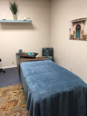 One of the massage rooms