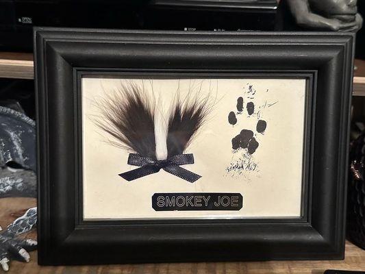 Framed Paw Print Keepsake sample