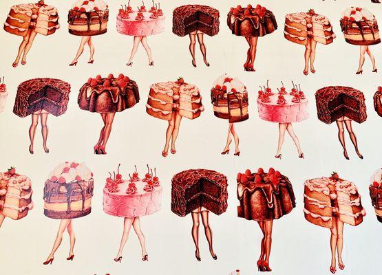 The cutest bakery wallpaper I've ever seen!