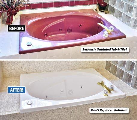 Tub and surround refinishing