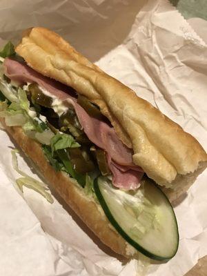 This was the awful cold cut after I made it look prettier before eating. Don't know why I didn't think of taking a pic of it before.