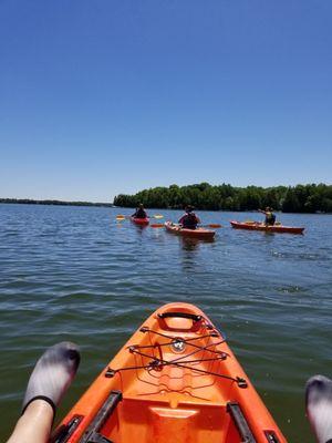 Perfect, calm waters were a breeze to navigate, and we even got to take a dip in!