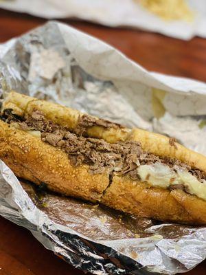 Steak Italiano w/spinach and provolone