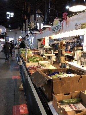 Meck's Farmstand at Market - veggie side.