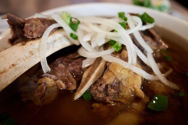 Beef back rib pho