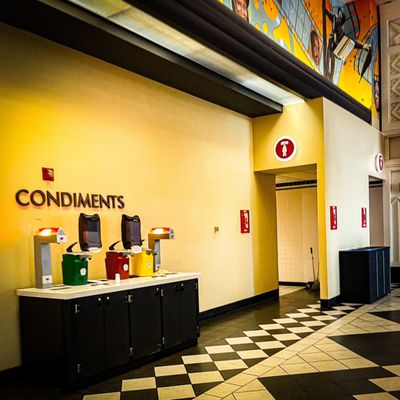 Condiments and bathrooms