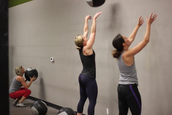 Wall ball's are an element of CrossFit Interchange