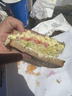 Egg salad sandwich