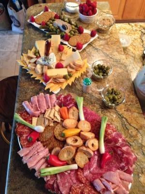 Incredible Artisan cheeses and antipasto created by Teresa