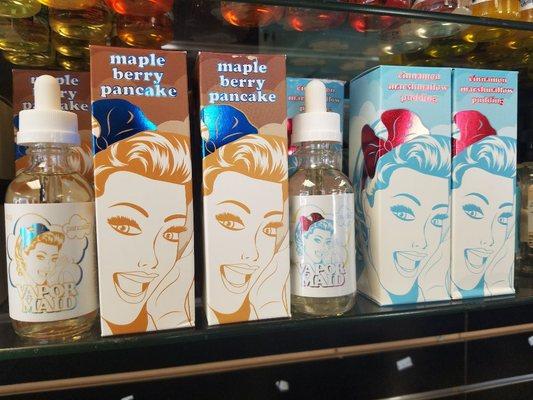 Vape maid, vape e juice a Maple berry pancake
Cinnamon marshmallow pudding