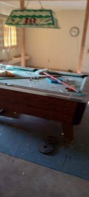 Pool table removal for a trash out