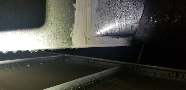 condensation on ductwork