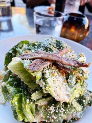 Ceasar's salad with anchovies