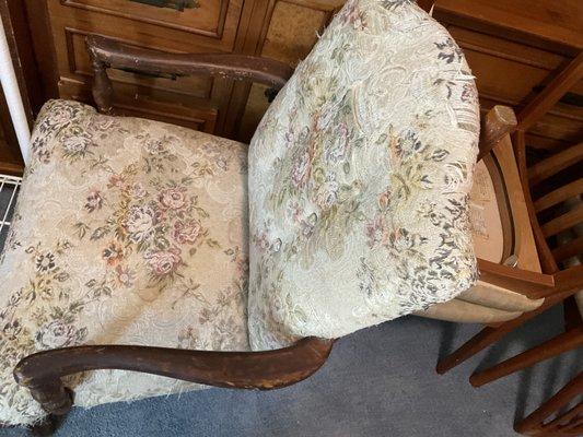 Price check on reupholstery
 I will be going to Livermore wed, morning and would like to drop it off.