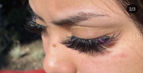 Lashes by lash tech