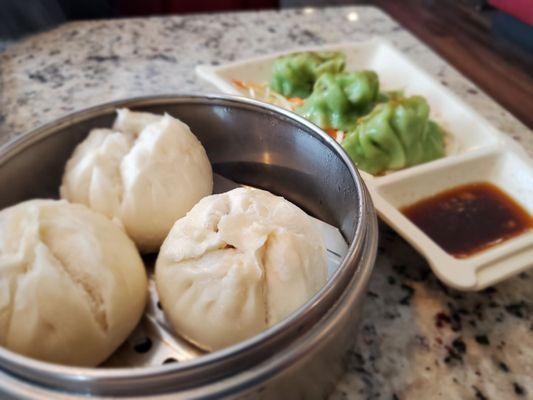 Chicken Buns and Chicken dumplings/potstickers