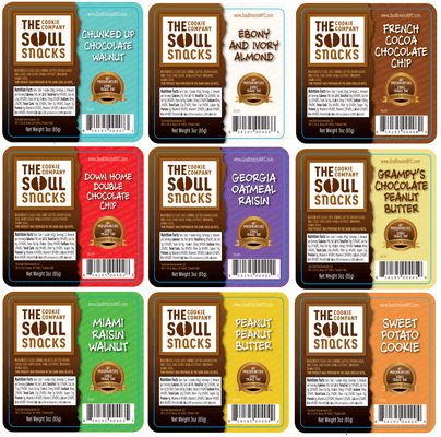 9 flavors of Soul Snacks Cookies.