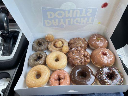 Dozen assorted with apple fritters